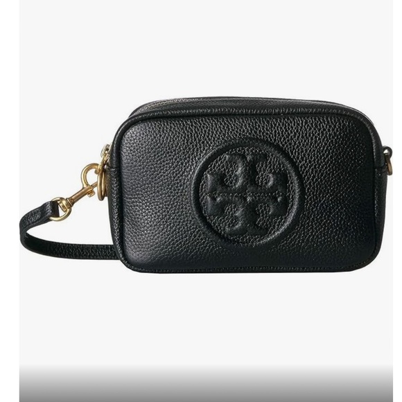 Tory Burch Perry Bombe Mini Bag Handbag  in Black - Picture 3 of 16